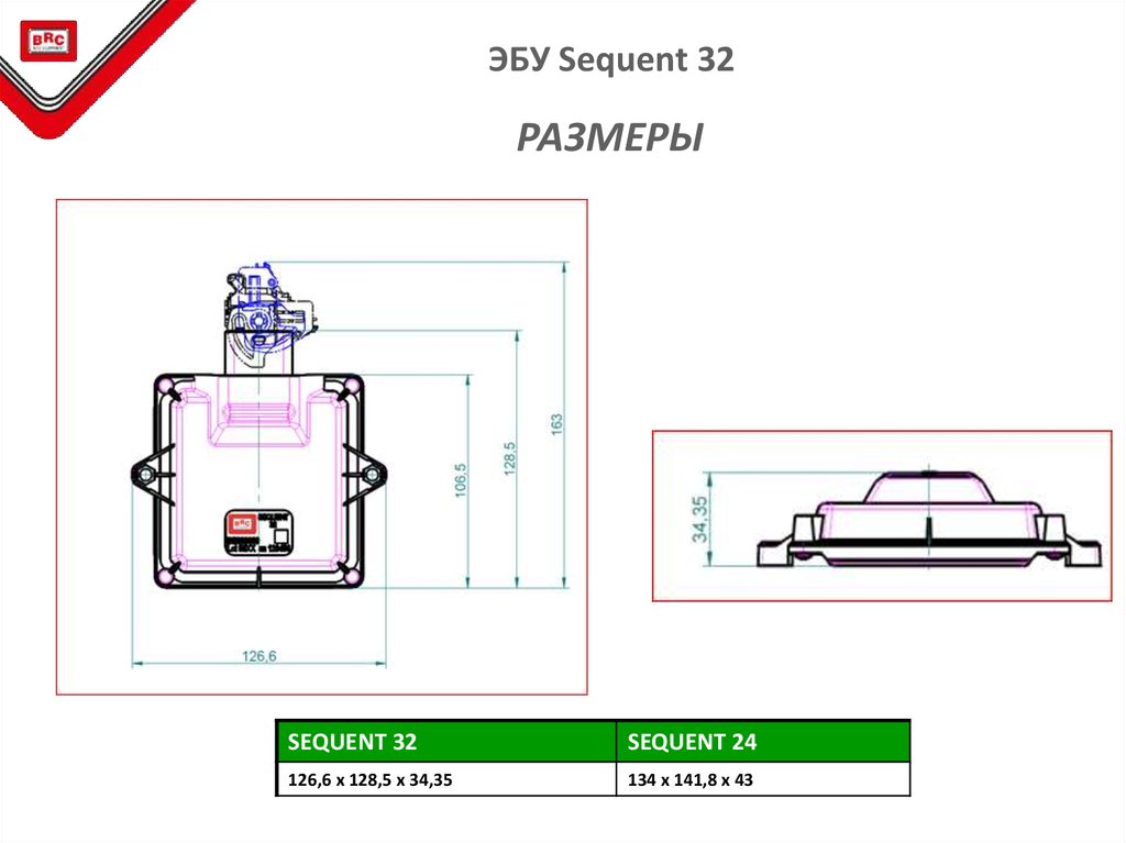 Brc sequent 32 схема подключения