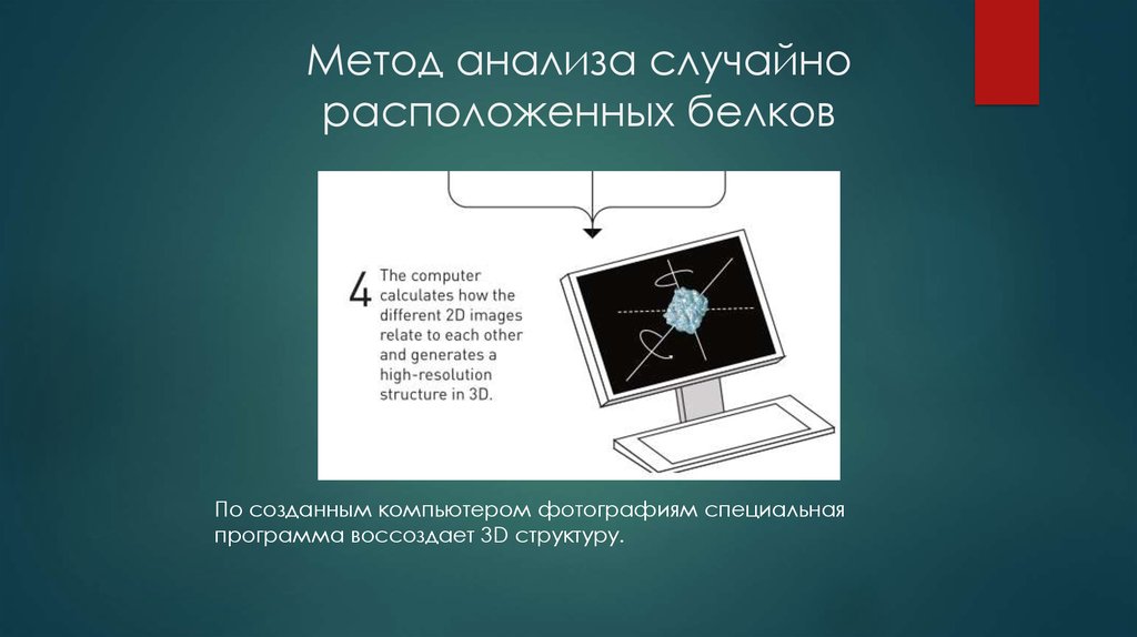 Метод анализа случайно расположенных белков