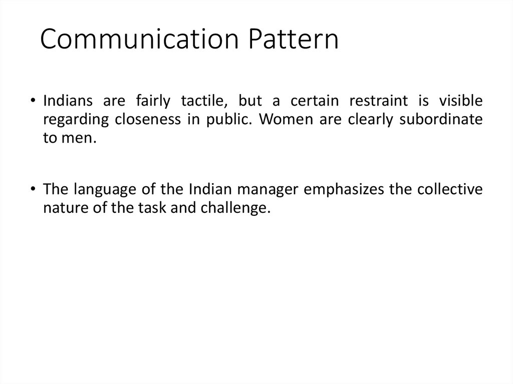 Communication Pattern