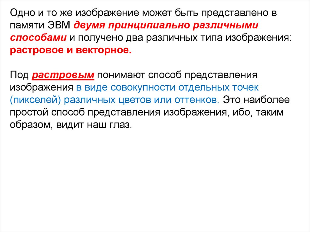 Способ представления изображения в виде совокупности отдельных точек