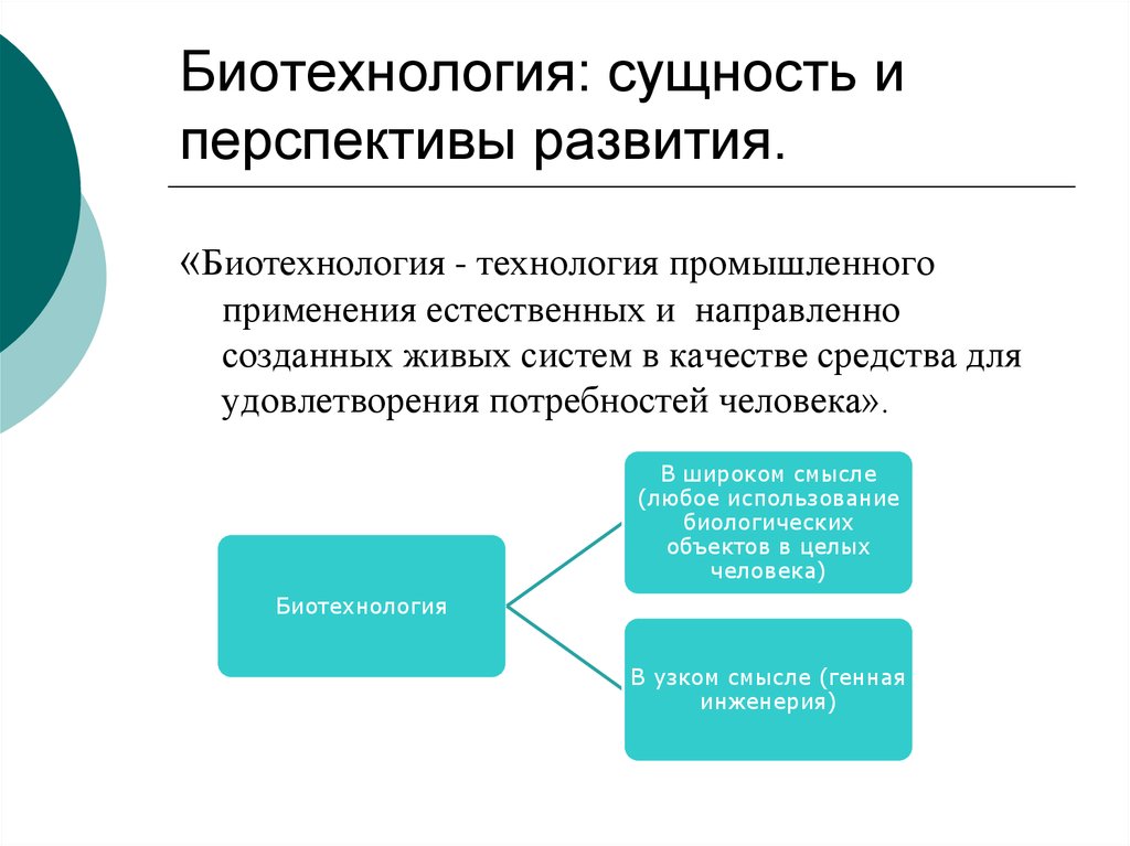 Современное состояние и перспективы биотехнологии презентация 11 класс