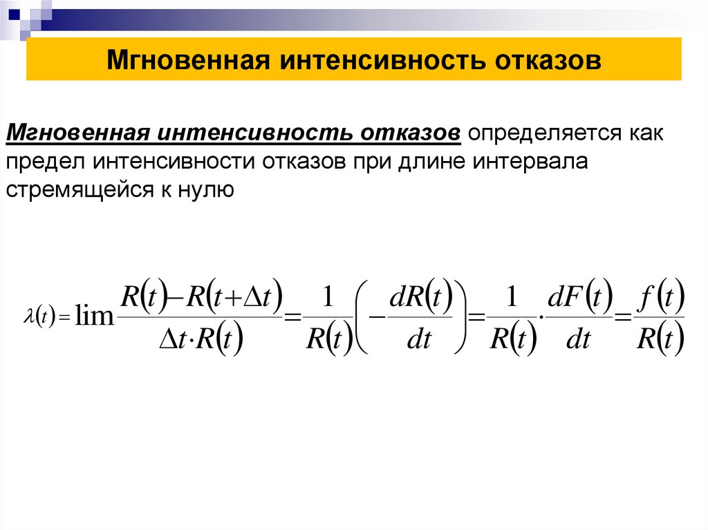 Как определяется интенсивность отказов схемы