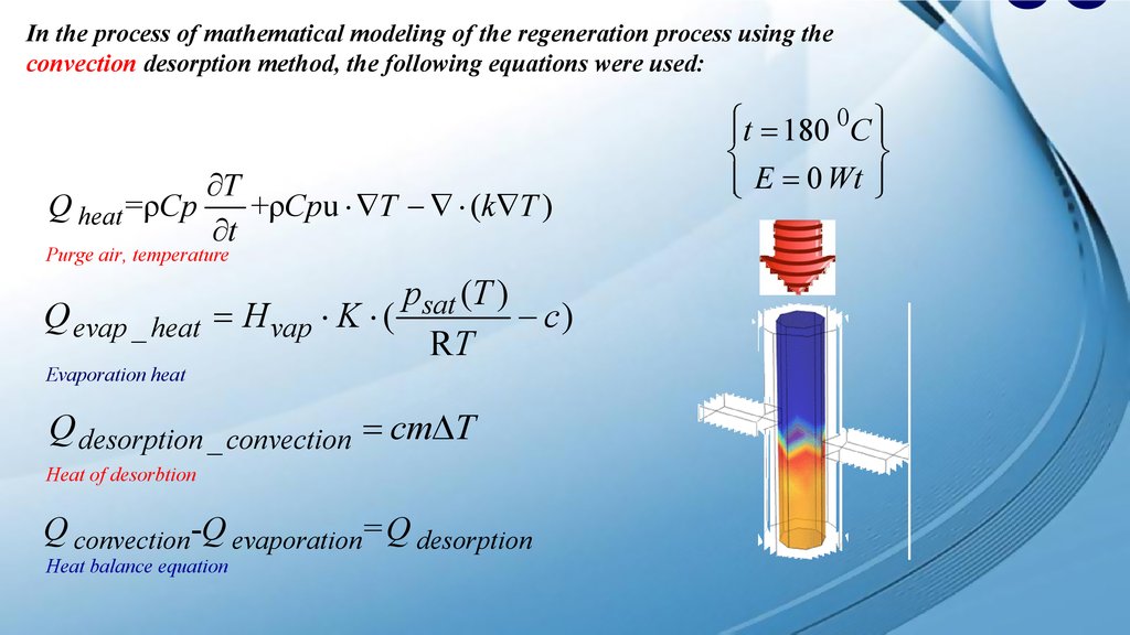 Using Alternative Types Of Energy In The Process Of Regeneration Of The Adsorbents Prezentaciya Onlajn