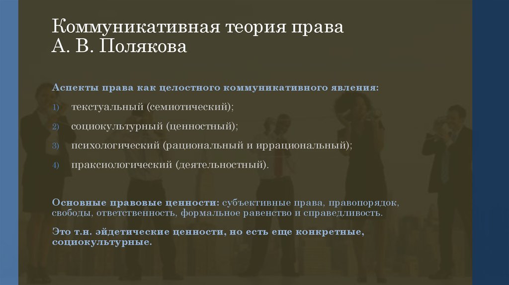 Коммуникативная теория. Коммуникативная концепция правопонимания а.в. Поляков. Коммуникативная концепция правопонимания. Коммуникативная теория правопонимания. Коммуникативная теория права Полякова.