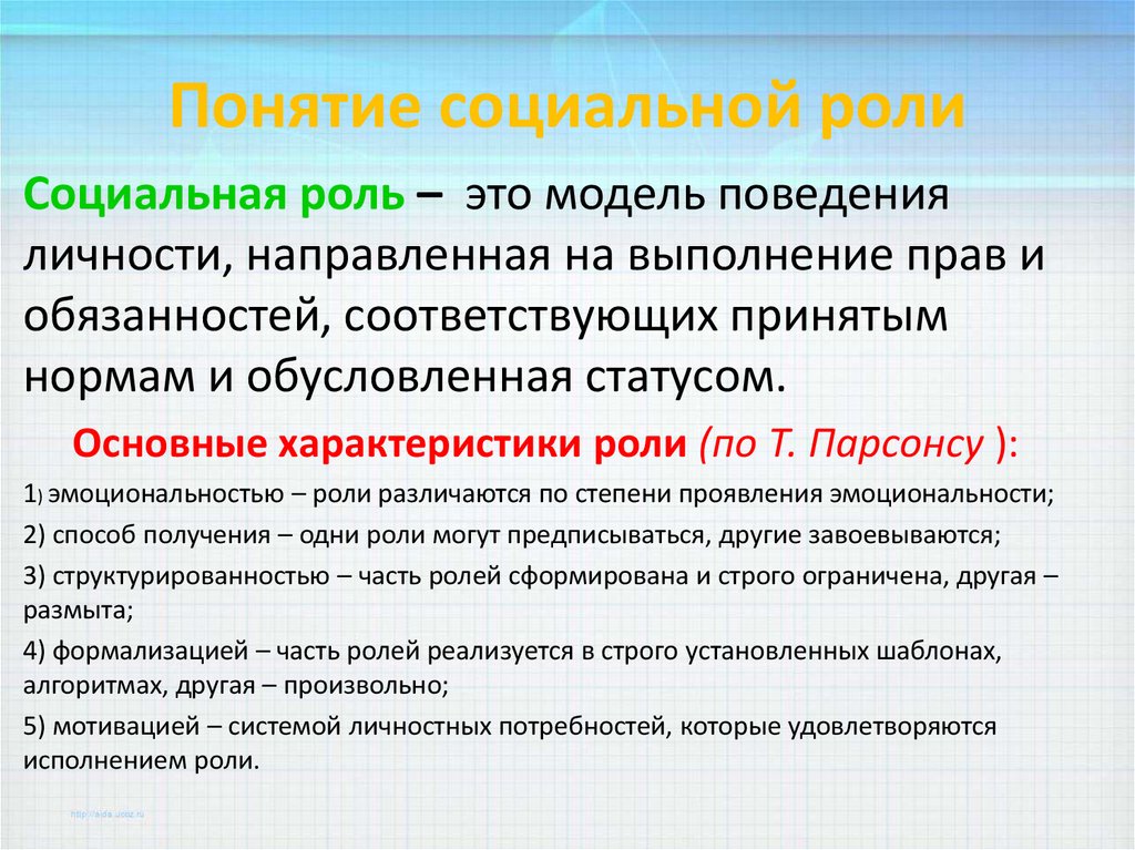 Концепция роли. Понятие социальной роли. Социальная роль определение. Особенности социальных ролей. Концепция социальной роли.