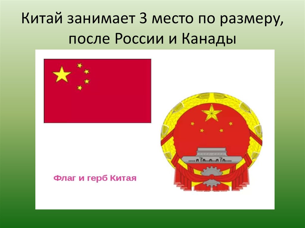 Китай занимает. Альтернативный герб Китая. Рисунок Китай занимает 3 место. Китай третье место по площади.