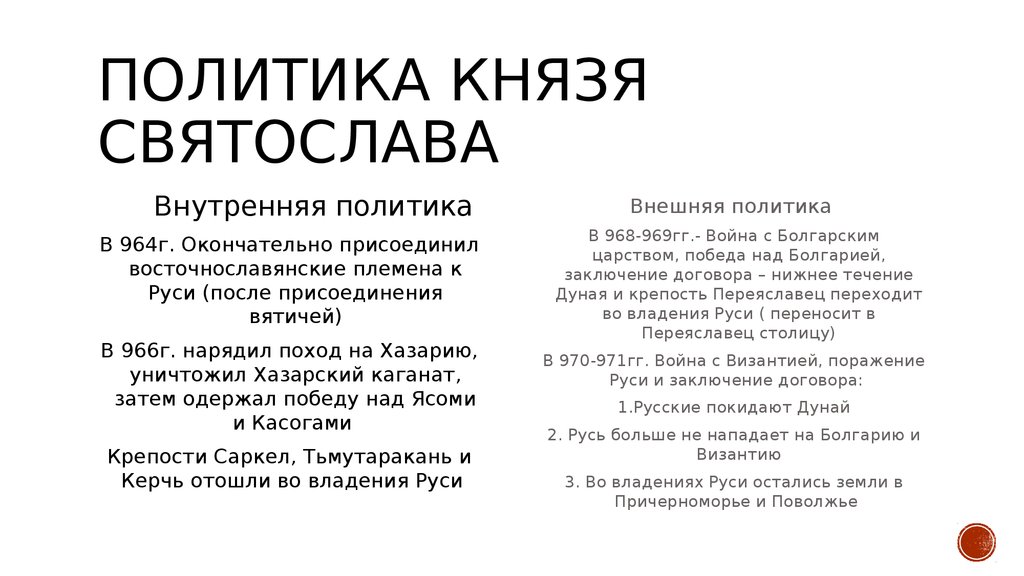 Политика князя