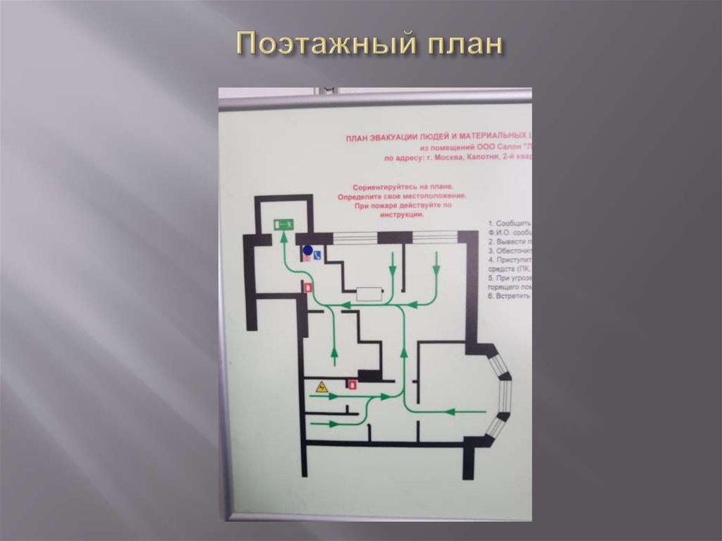 Поэтажный план