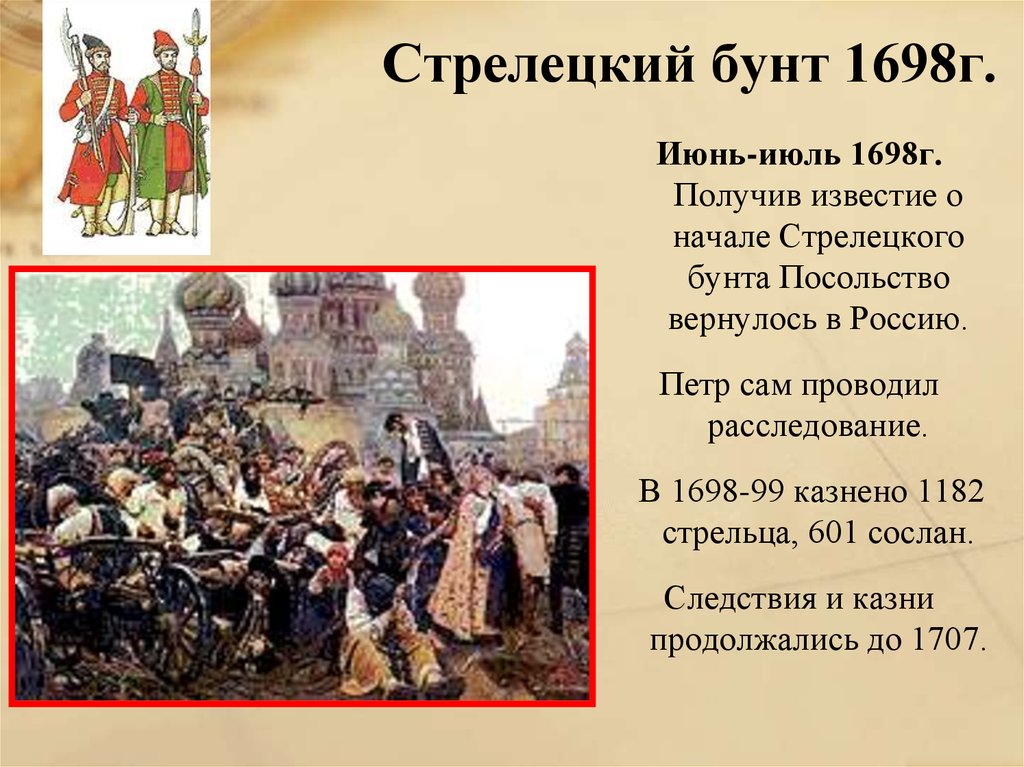 Восстание стрельцов. Стрелецкое восстание 1682 1689 1698. Начало правления Петра 1 Стрелецкий бунт. Причины Стрелецкого бунта 1698. Шакловитый Стрелецкий бунт 1689.