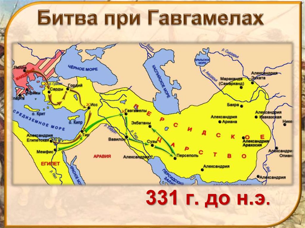 Битва у города гавгамелы. Битва при Гавгамелах 331 г до н.э.