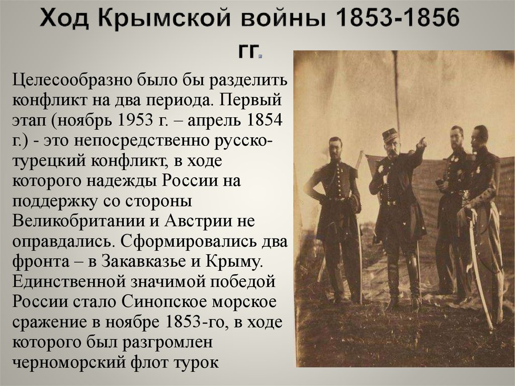 8 класс презентация крымская война 1853 1856