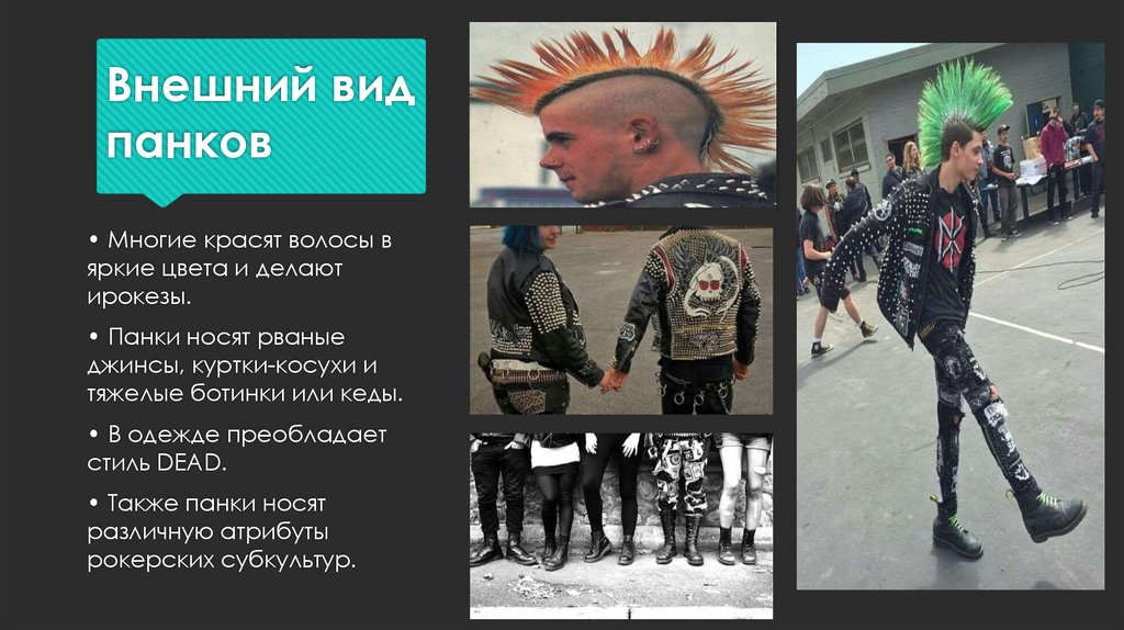 Панки говорят. Панки презентация. Внешний вид Панков. Внешность Панков.