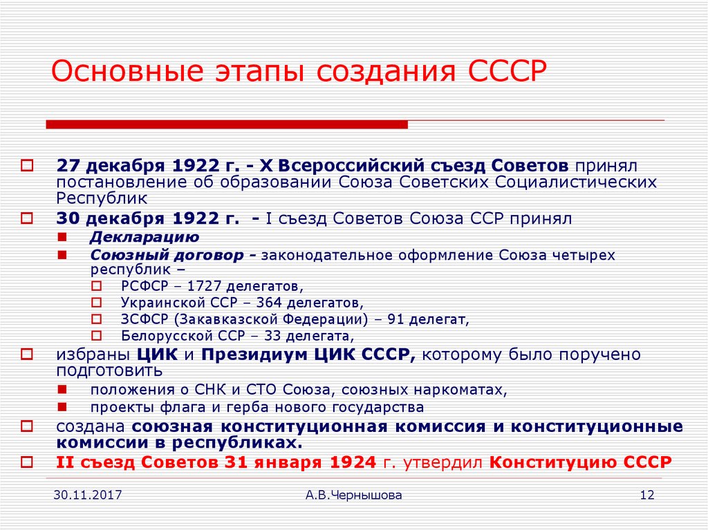 Образование советского союза 4 класс