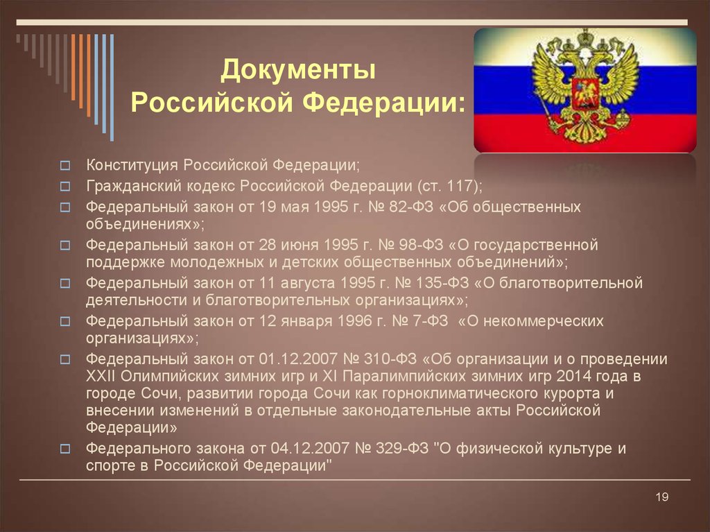 Документы Российской Федерации: