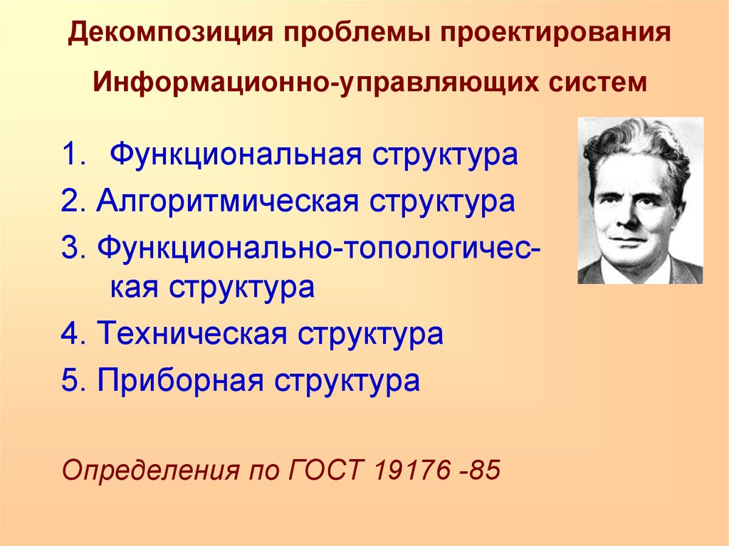 Информационно управляющий. Проблемы проектирования информационных систем. Проблемы проектирования. Декомпозиция проблемы. 1. Проблемы проектирования информационных систем.