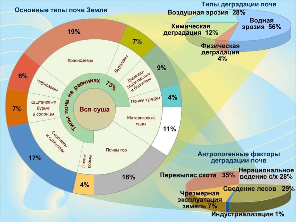 Страны почвенных ресурсов. Типы деградации почв. Земельные ресурсы почва. Земельные и почвенные ресурсы России.