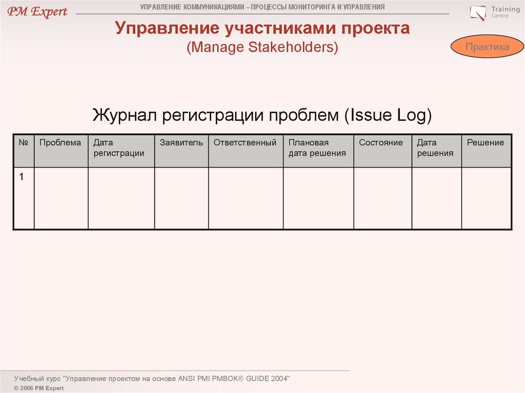 Учебный курс управление проектами