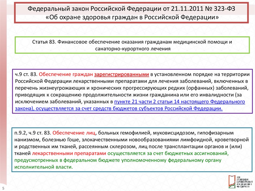 323 федеральный закон об охране здоровья