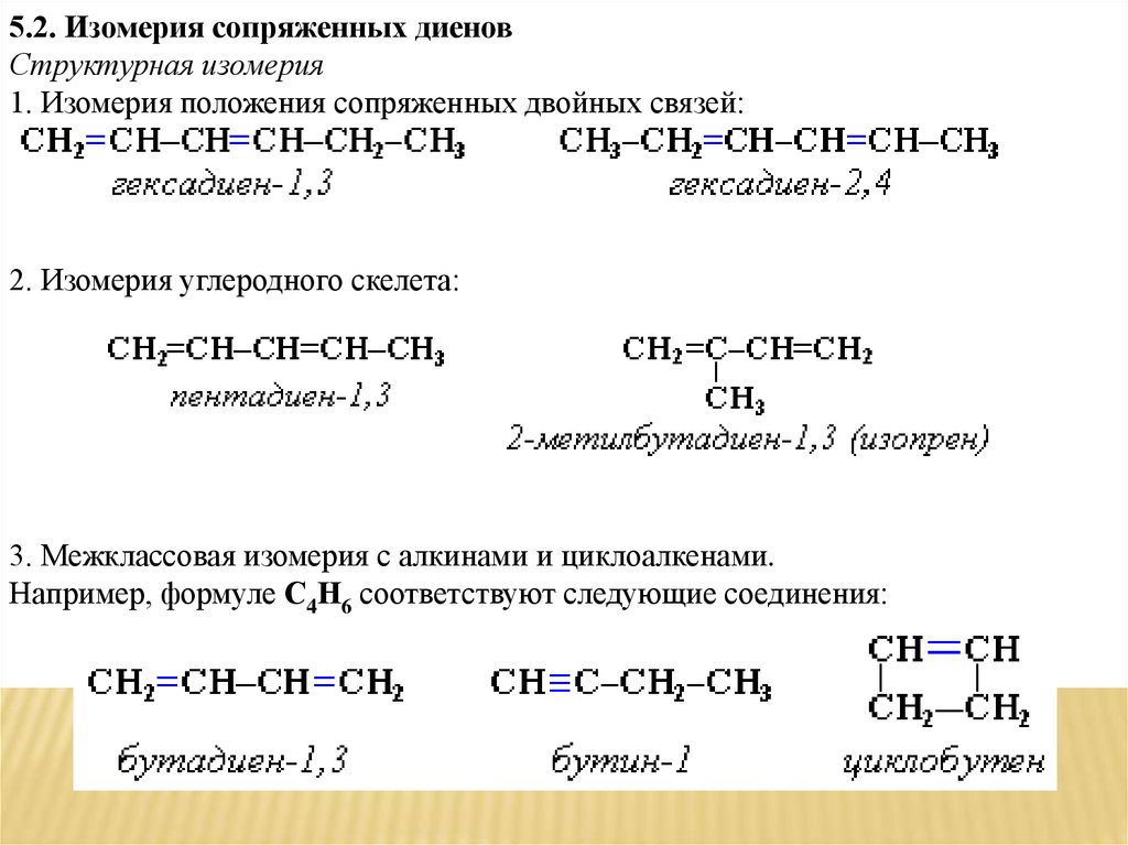 Определение изомерии. Алкадиены межклассовая изомерия. Гексадиен-2.4. Изомерия положения сопряженных двойных связей. Межклассовая изомерия гексадиена 1 3.