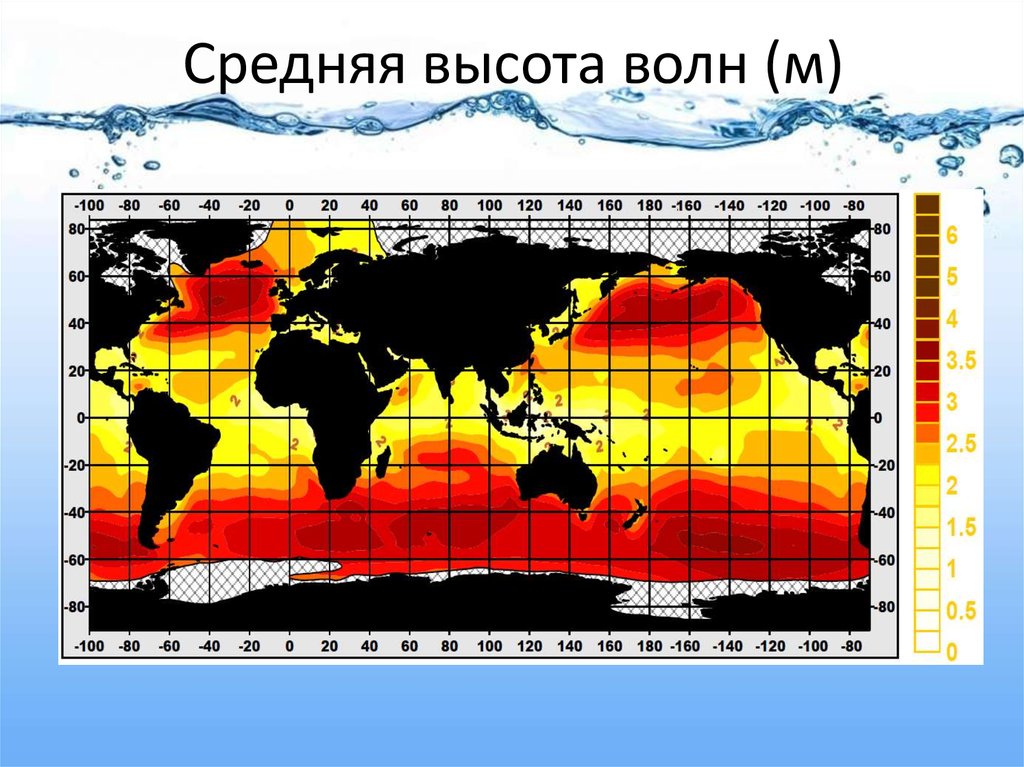 Карта волн. Карта высот волны. Средняя высота. Волны в океане средняя высота. Высота волн России.