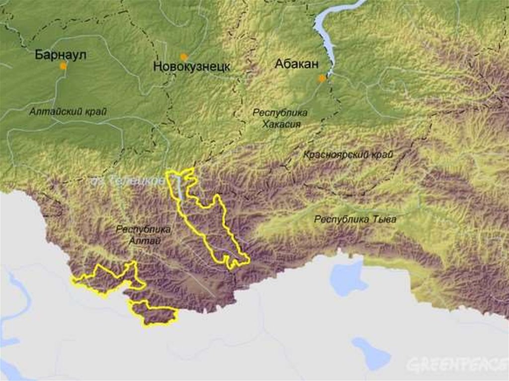 Алтай на карте россии показать с городами и горами фото и название