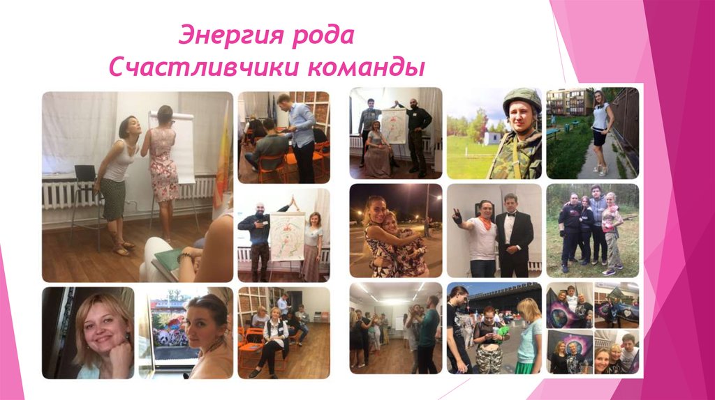 Энергия рода Счастливчики команды