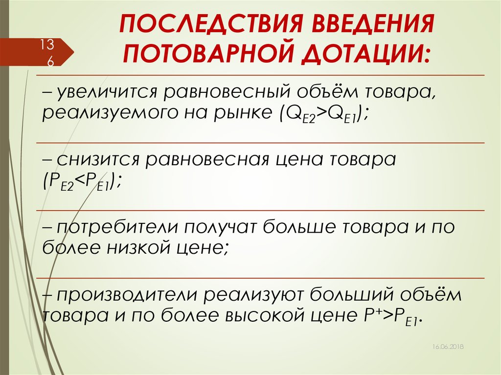 Введение дотаций. Последствия введения дотации покупателям. Введение потоварной дотации последствия. Последствия введения дотации продавцам. Последствия введения потоварной субсидии.