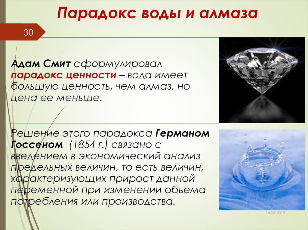 Что прочнее алмаза. Алмаз в воде. Парадокс воды и алмазов.