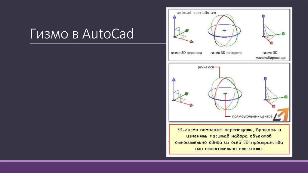 Гизмо в AutoCad
