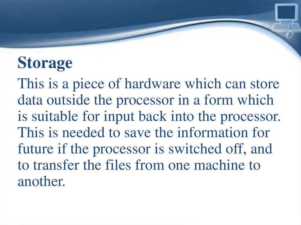 Storage devices презентация