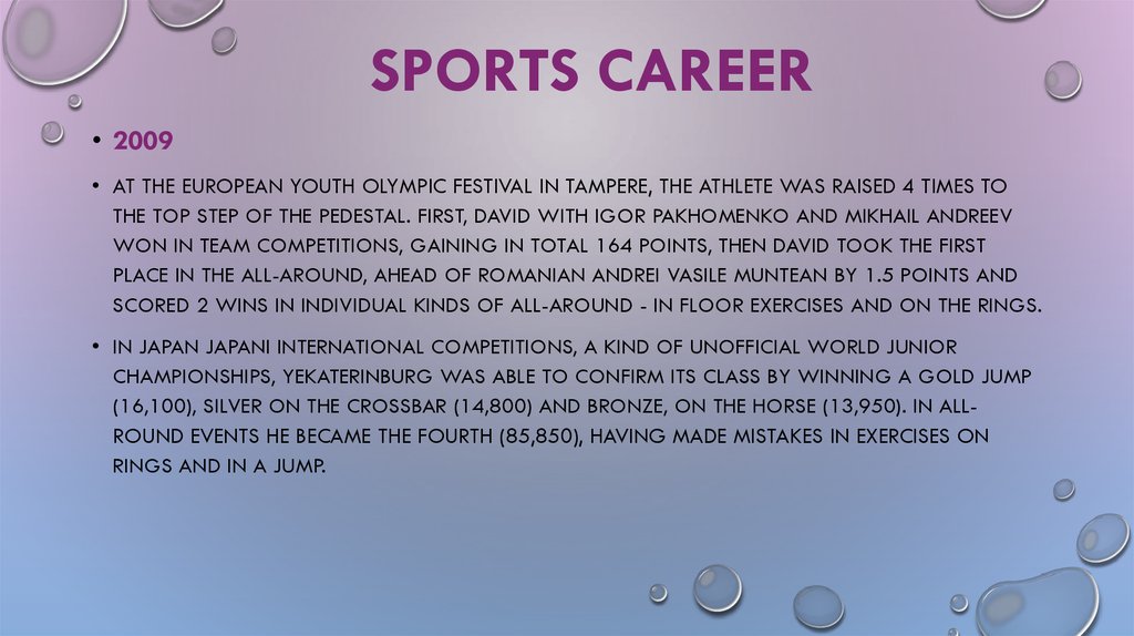 Sports career
