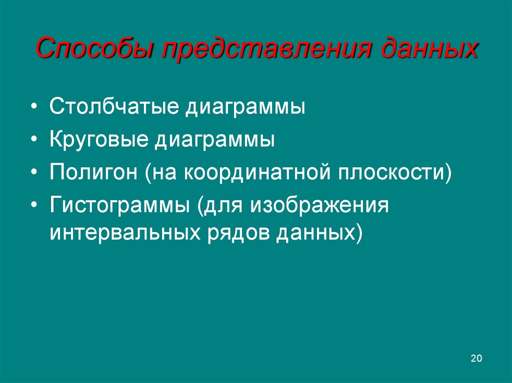 Представление данных презентация 10 класс