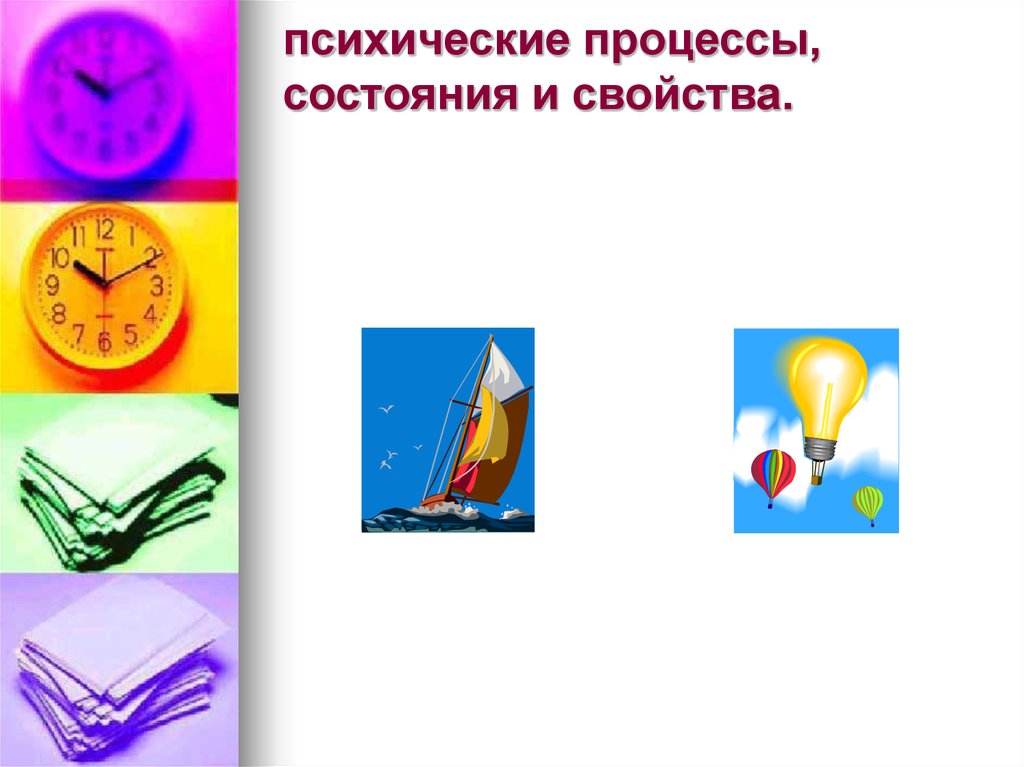психические процессы, состояния и свойства.