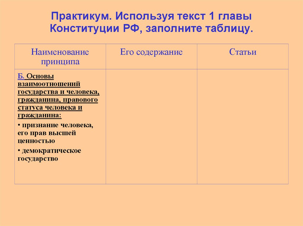 Практикум таблица. Используется текст Конституции РФ заполните таблицу. Конституция РФ заполнить таблицу. Используя тексты конституций заполните таблицу. Опираясь на Конституцию РФ заполните таблицу.