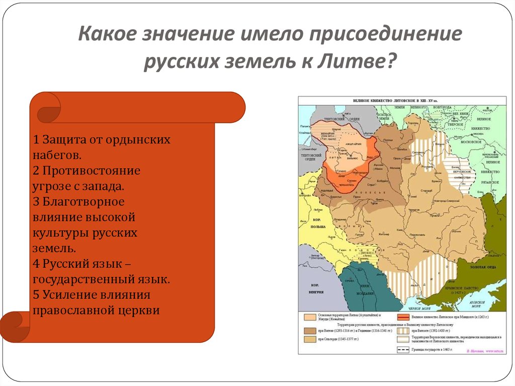 Литва и русь презентация