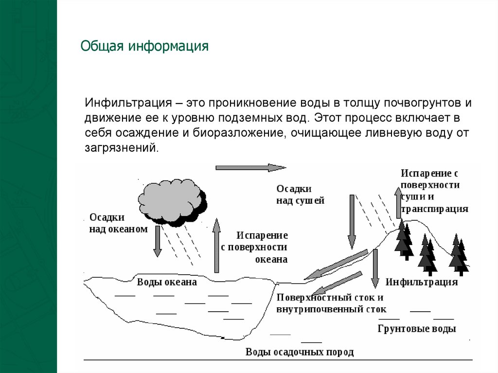 Инфильтрация это. Причины загрязнения осадков. Виды загрязнения осадка. Инфильтрация воды. Инфильтрация воды презентация.