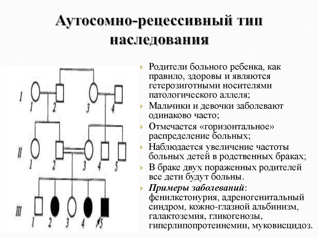 Аутосомно доминантный тип наследования схема