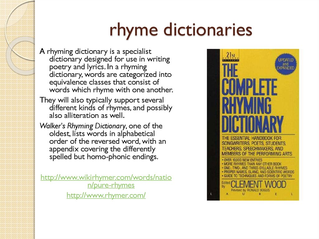 12 types of dictionaries