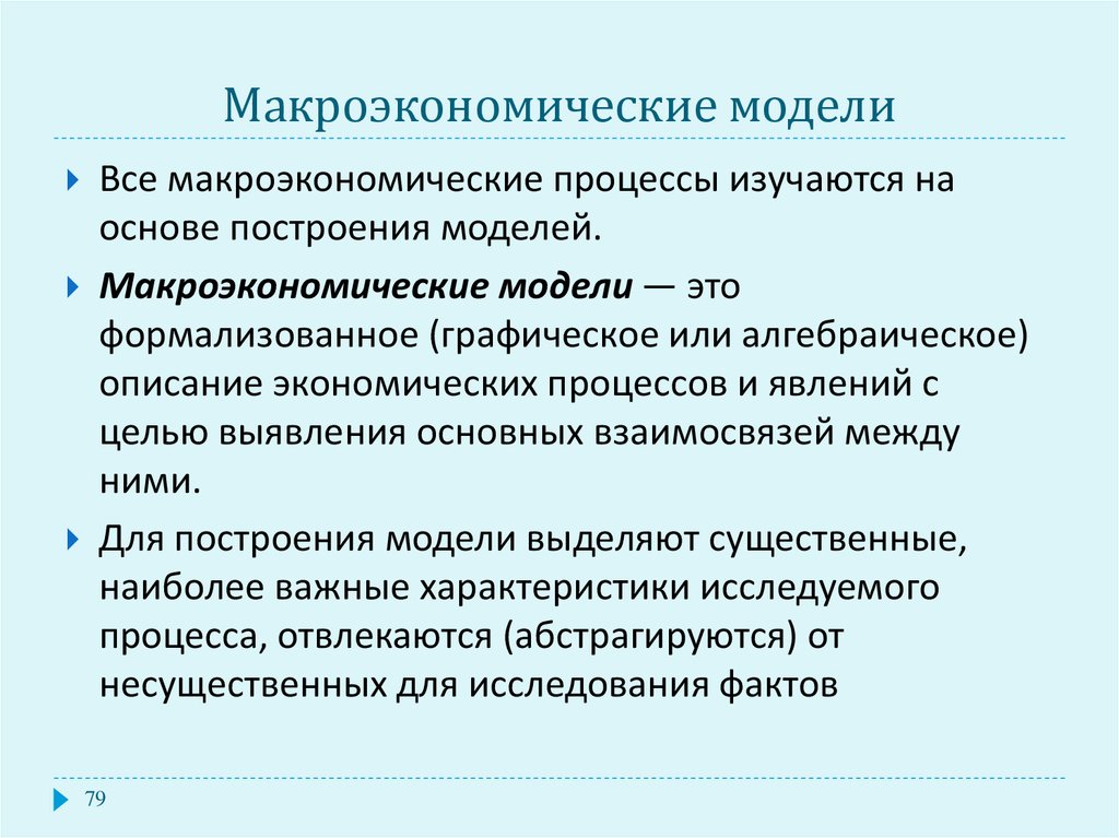 Макроэкономические модели презентация