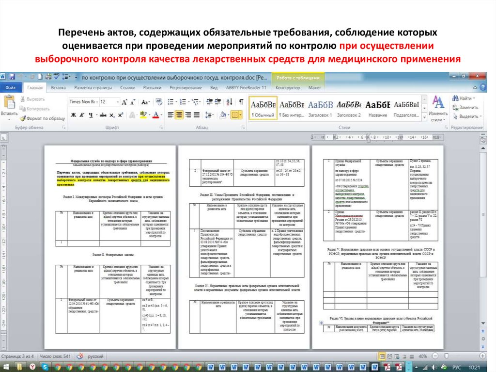 Содержащих обязательные требования