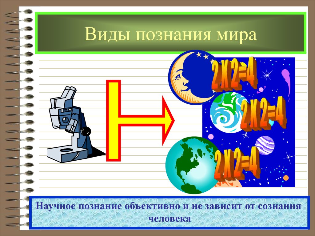 Виды познания мира