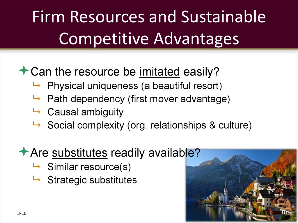 Firm Resources and Sustainable Competitive Advantages