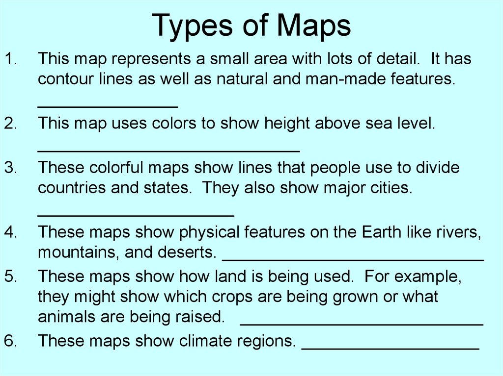 How Are Different Types Of Maps Distinguished Online Presentation