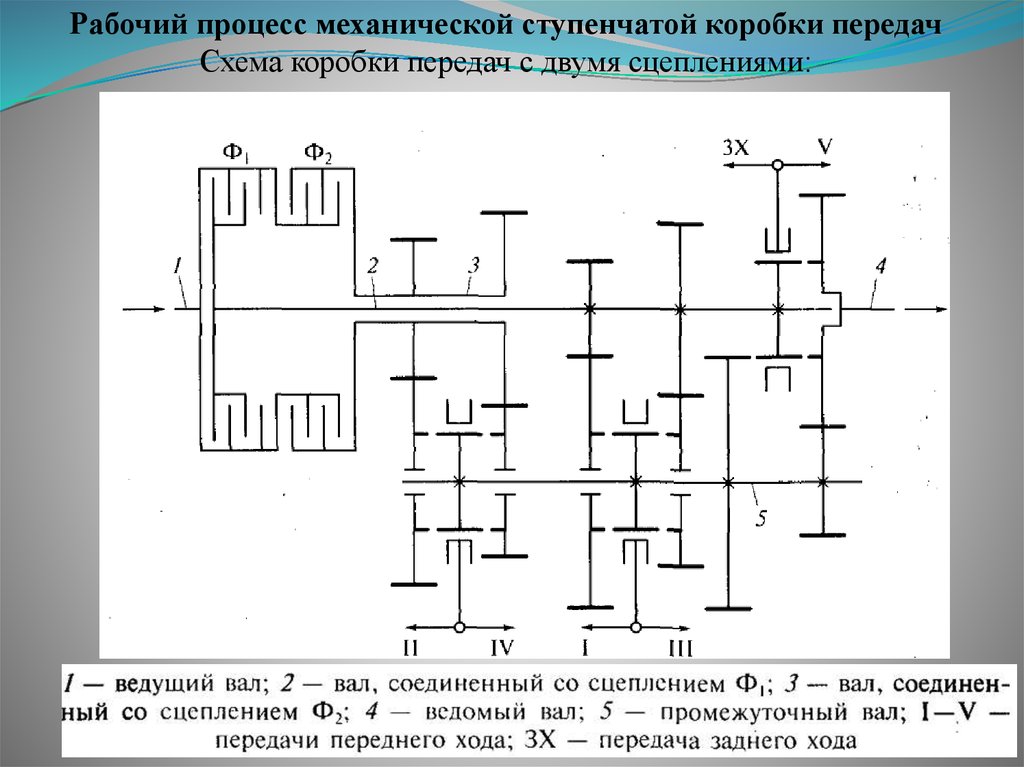 Кинематическая схема сцепления