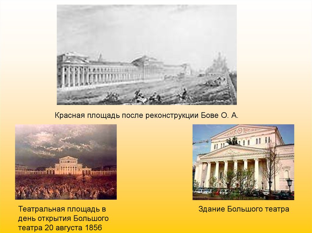 Художественная культура первой половины 19 века. Искусство России первой половины XIX века Бове большой театр. Красная площадь после реконструкции Бове. Театральная площадь Бове. О И Бове красная площадь\ после.