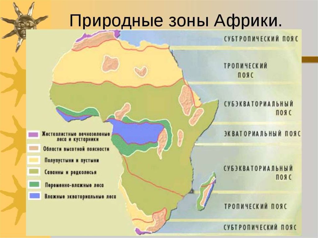 Карта экваториальной африки