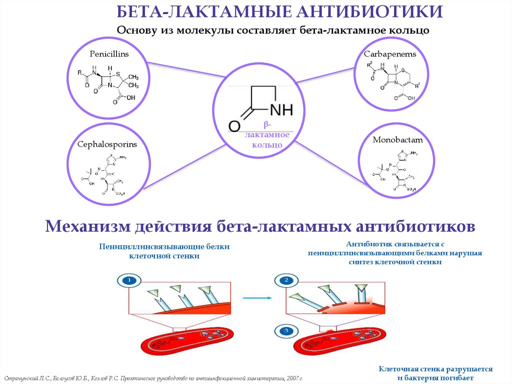 Бета лактамные антибиотики презентация