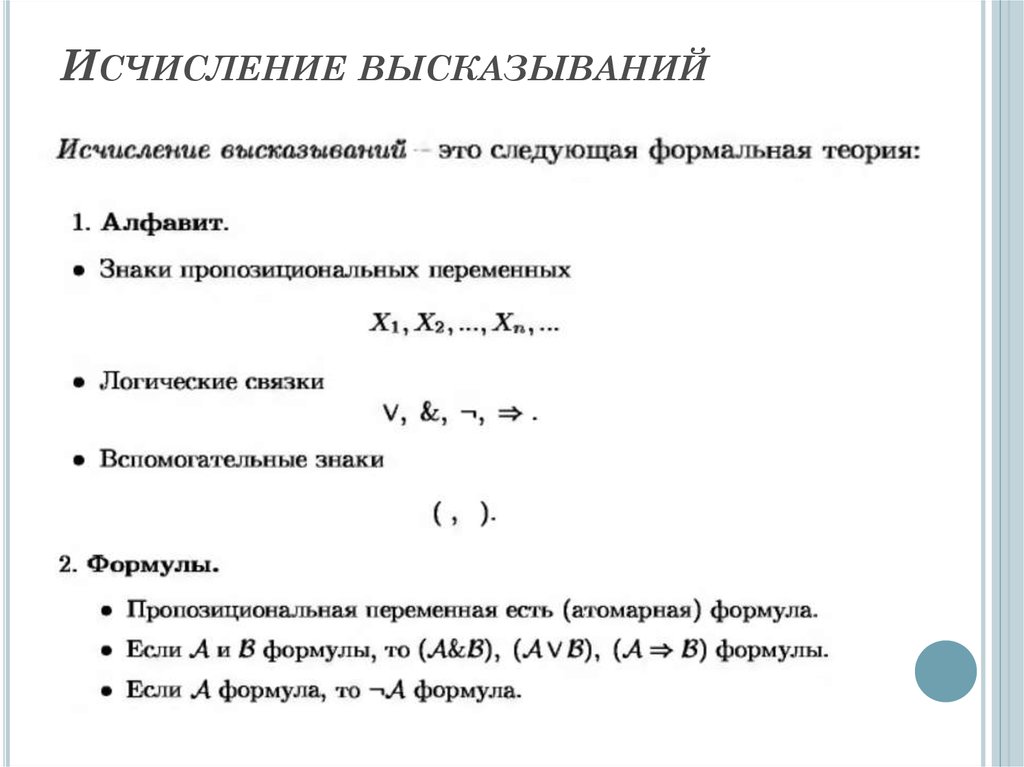 Схемы аксиом исчисления высказываний