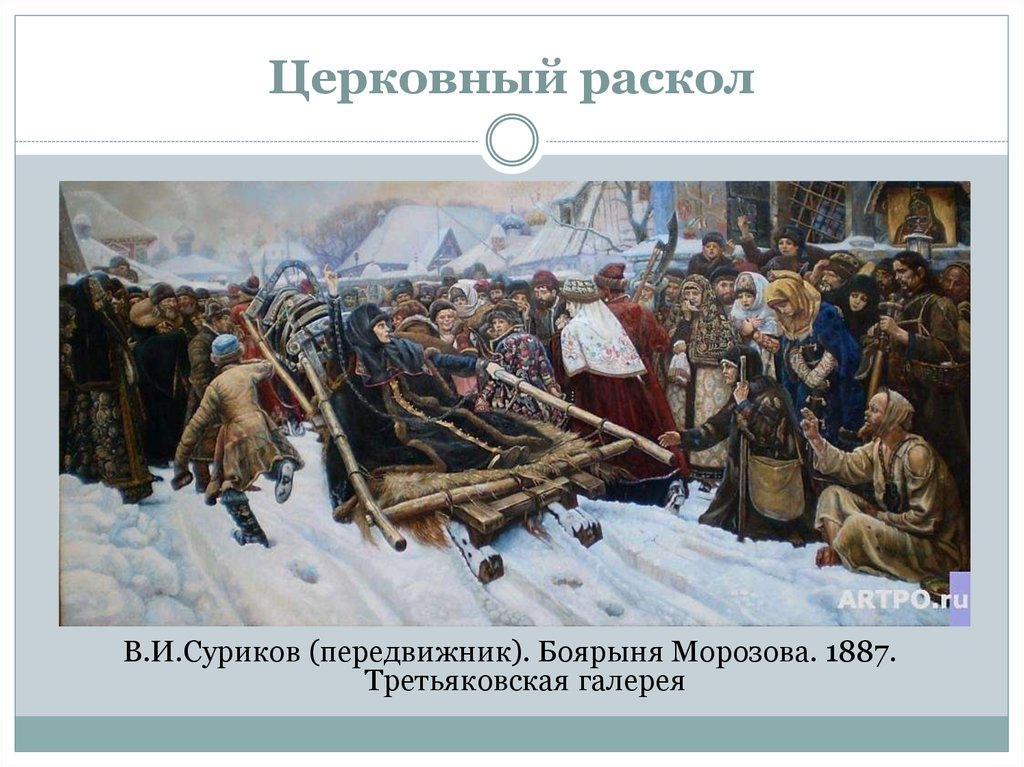 Церковный раскол имена. Суриков Боярыня Морозова Третьяковская галерея. Боярыня Морозова церковный раскол. Картина старообрядцы Боярыня Морозова. Картина Боярыня Морозова раскол.