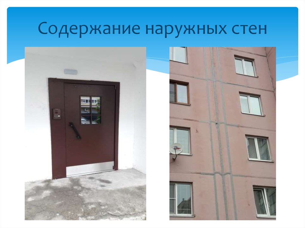 Содержание наружных стен